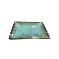 Prato 17.8x12.7x2.1cm Melamina Quadrado TERRACOTA Azul 1un