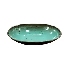 Tigela 21.6x14x4.8cm Melamina Oval TERRACOTA Azul 1un