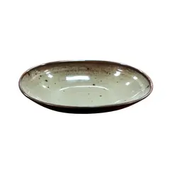 Tigela 24.1x15.6x5.4cm Melamina Oval TERRACOTA Cinzento 1un