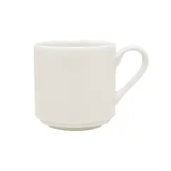 Caneca 200ml Porcelana Empilhável CANVAS Branco 1un