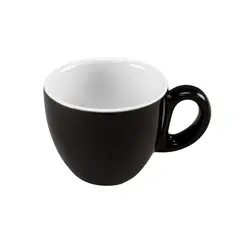 Chávena 080ml Porcelana BARISSIMO Preto Brilhante 1un