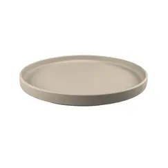 Prato 27cm Porcelana Borda Alta ARTZA Cinzento 1un