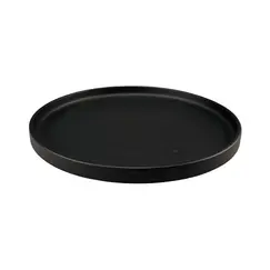Prato 27cm Porcelana Borda Alta LUUMIL Preto 1un