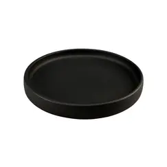 Prato 12cm Porcelana Borda Alta LUUMIL Preto 1un