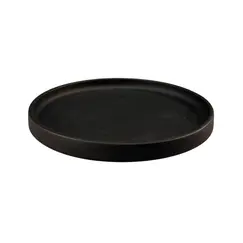 Prato 16cm Porcelana Borda Alta LUUMIL Preto 1un