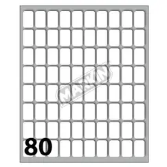 Etiquetas 016x010mm 10Fls Cod 12 Markin 800un