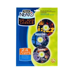 Etiquetas CD/DVD Fellowes 99963 Papel Brillante Cx24