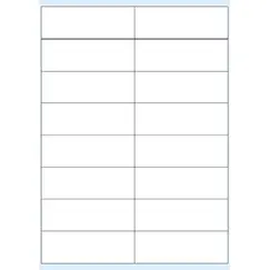Etiquetas 105x036mm 100Fls A4 Transparente Mate 1600un