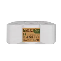 Rolo Espiral 140mx19,2cm 35g 2Fls PAPERNET Picotado 6un