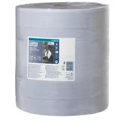 Rolo Industrial 340mx36,9cm 54g 3Fls TORK W1 Azul 1un
