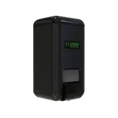 Saboneteira Enchimento Plástico EcoLuxe Preto LOSDI 1L