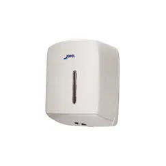 Dispensador Toalhas Rolo Extração Central Branco Mate