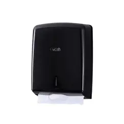 Dispensador Toalhas Mão Zig-Zag Preto