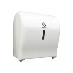 Dispensador Toalhas Rolo c/ Auto-Corte Paper Branco