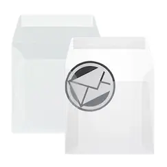 Envelopes 170x170mm Vegetal Transparente 092g 25un