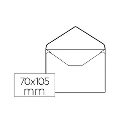 Envelopes 070x105mm A7 s/Janela s/Cola 080g Branco 100un