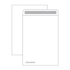 Envelopes Saco 229x324mm C4 Branco 100g Autodex 50un