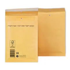 Envelope Almofadado 100x165mm Kraft 75g Nº000 1/A 10un