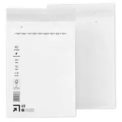 Envelope Almofadado 180x265mm Branco 75g Nº1 4/D 1un
