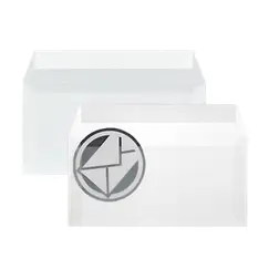 Envelopes 110x220mm DL s/Janela Vegetal Transparente 25un
