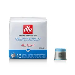 Café Cápsulas IperEspresso ILLY Descafeinado Pack 18un