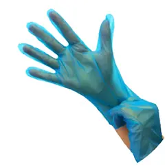 Luvas Polymer Tamanho M s/ Pó Azul 200un