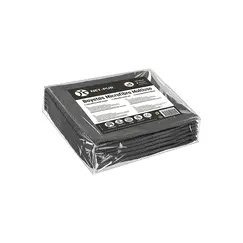 Pano Microfibra 35x38cm 240g Terry Preto Pack 5un