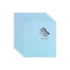 Pano Microfibra PVAmicro 38x35cm Vileda Prof Azul Pack 5un