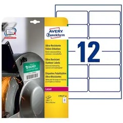 Etiquetas Ultra-Resistentes 099,1x042,3mm 10Fls Avery 120un