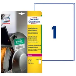 Etiquetas Ultra-Resistentes 210x297mm 10Fls Avery 10un