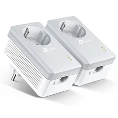 Kit PowerLine 600Mbps RJ45 c/Pass-Through 2un