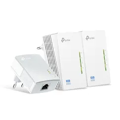 Kit PowerLine 500Mbps c/Wir n 300Mbps 3un