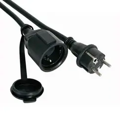 Cabo Extensão Elétrica 10m Preto