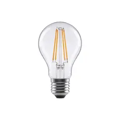 Lâmpada LED E27 6,5W 806lm Incand. Transp. Branco Quente