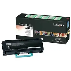 Toner LEXMARK X264H31G Preto 9K a 5  - X264/X36X