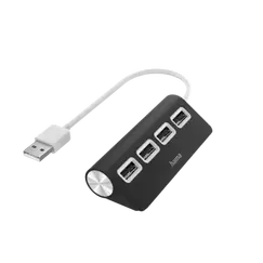 HAMA 200119 FIC 4 portos fekete USB2.0 HUB