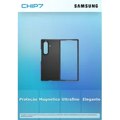 SAMSUNG Capa Magnética Fina Z FOLD 7 Preto