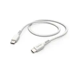 HAMA USB-C TO USB-C CHARGING/DATA CABLE, 0.2 M, WHITE