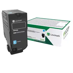 LEXMARK 15K Return Program Cyan Toner Cartridge CS/CX827
