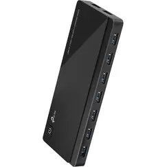 TP-LINK 7 ports USB 3.0 Hub with 2 power charge ports 2.4A Max Desktop a 12V/4A power adapter included