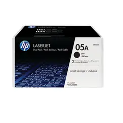 HP 05A original LaserJet Toner cartridge CE505D black standard capacity 2 x 2.300 pages 2-pack
