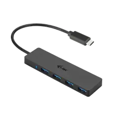 I-TEC USB C Slim Passive HUB 4 Port without power adapter for Notebook Tablet PC supports Win Mac OS compatible with Thunderbolt