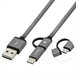 COOLBOX CABLE MULTIUSB MICRO/C GRAY