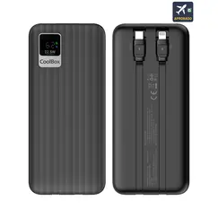 COOLBOX DP20 20000mAh Power Bank LCD + USB-C + Lightning Black Fast Charge