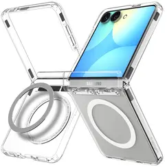 SAMSUNG Z FLIP8 TRANSPARENT MAGNETIC CASE
