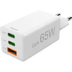 HAMA GAN CHARGER, 2USB-C+1*A, 65W - 201996
