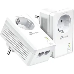 TP-LINK AV1000 2-Port Gigabit Passthrough Powerline Starter Kit