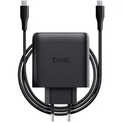 TRUST Charger GaN USB-C 65W Black EU MAXO