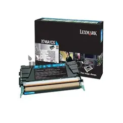 LEXMARK XS748de toner cartridge cyan 10.000 pages return programme