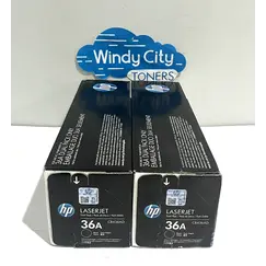 HP original LaserJet Toner cartridge CB436AD black standard capacity 2 x 2000 pages 2-pack